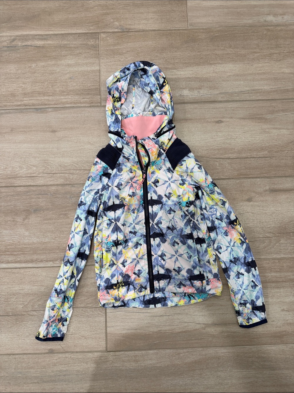 Ivivva Women's Multicolor Floral-Print Hooded Bomber Jacket